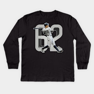 Aaron Judge Home Run Champ 62 Yankees Kids Long Sleeve T-Shirt